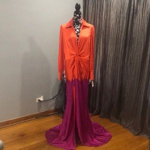Maxi Dress - Orange/combo